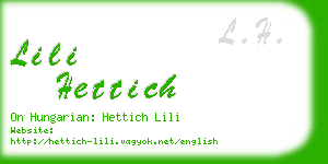 lili hettich business card